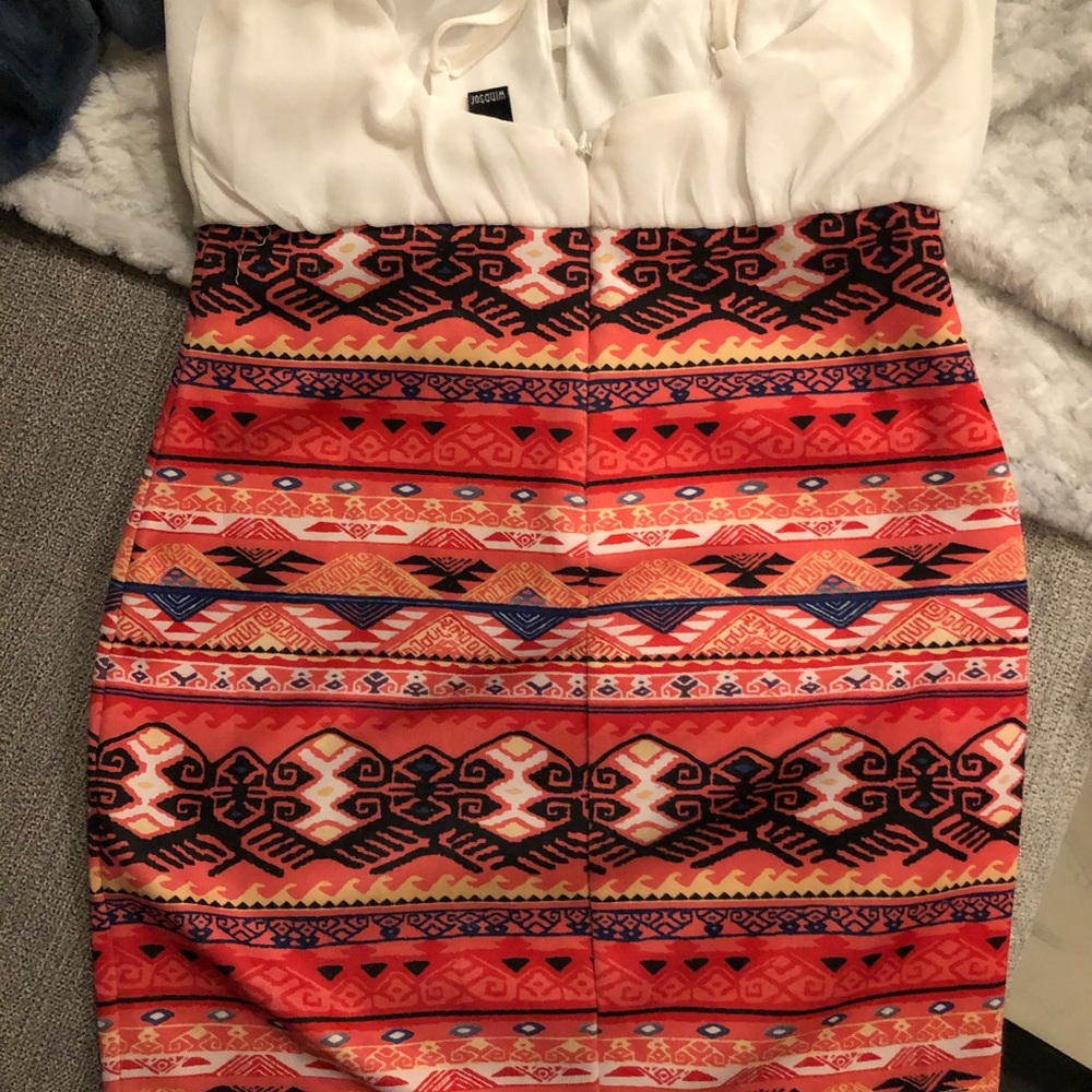Aztec Print Mini Dress - Picture 7 of 8